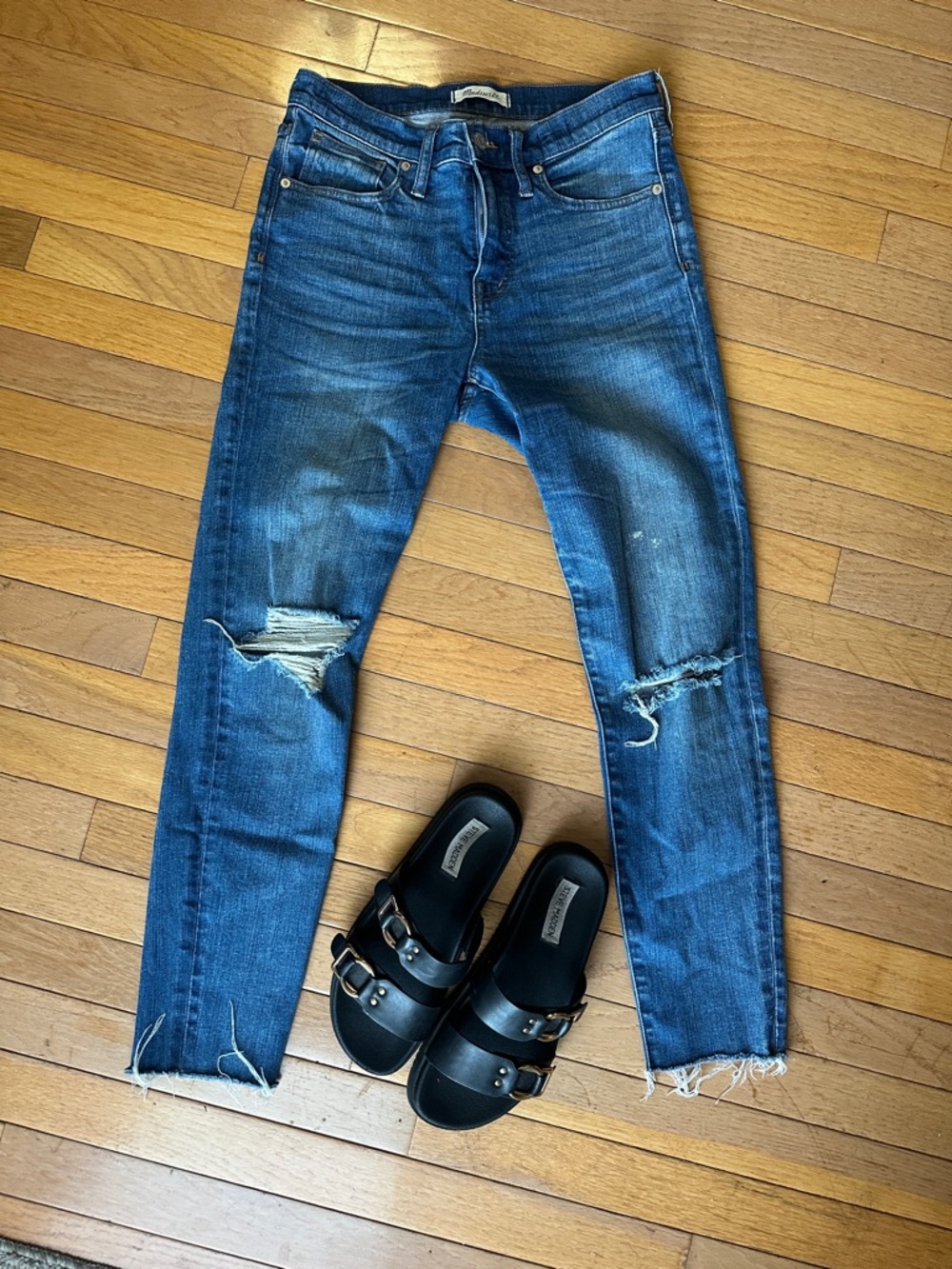 Madewell 9” high rise skinny crop Jean